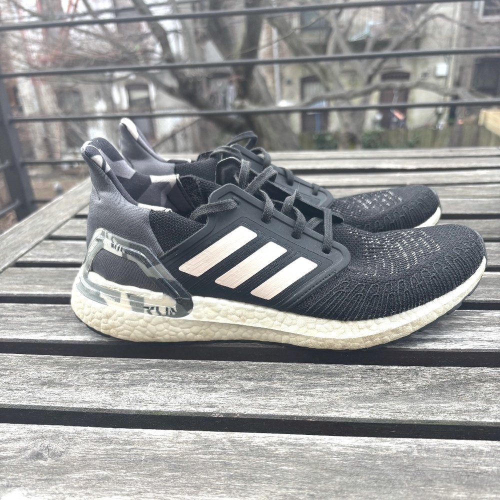 ADIDAS Ultraboost Running (women's 10) with camo details